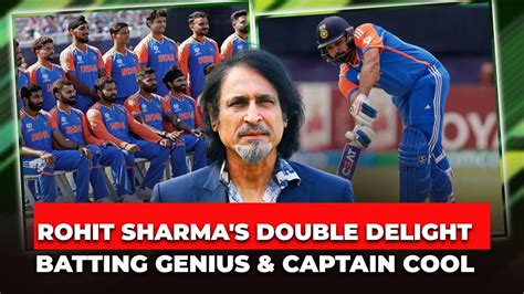 Rohit Sharma S Double Delight Batting Genius Captain Cool Ramiz