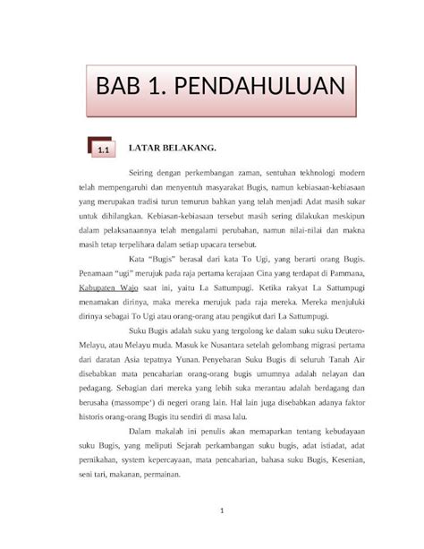 DOCX KEBUDAYAAN SUKU BUGIS Docx DOKUMEN TIPS