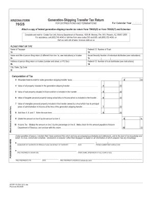 Fillable Online Generation Skipping Transfer Tax Return Fax Email Print