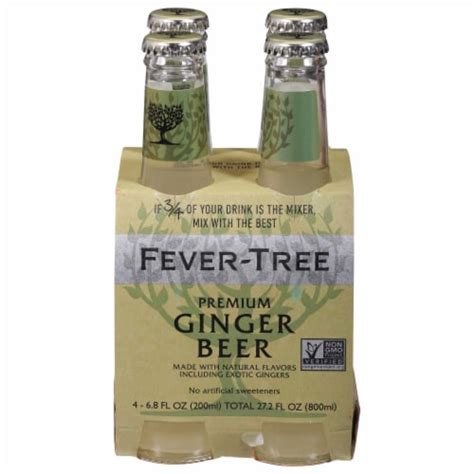 Fever Tree Premium Ginger Beer 4 Bottles 68 Fl Oz Kroger