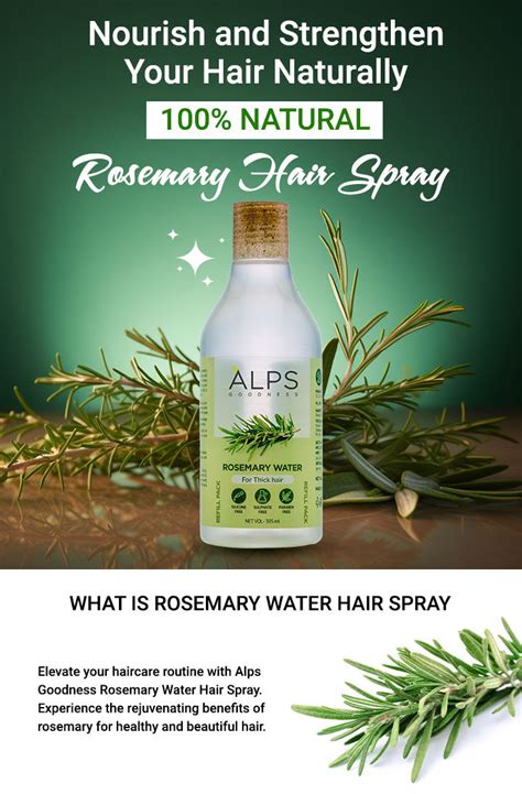 Alps Goodness Rosemary Hair Spray 305 Ml