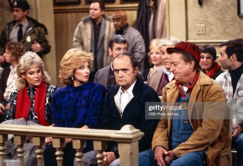 From Left Is Julia Duffy Mary Frann Bob Newhart Tom Poston In