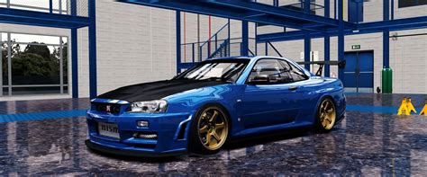 - Assetto Corsa 'TE37' Nissan Skyline GT-R R34 M-spec Nur - | ジグザグな日々