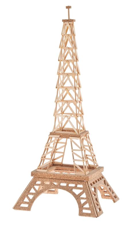 exposición Ilegible Admisión maqueta de la torre eiffel con palillos