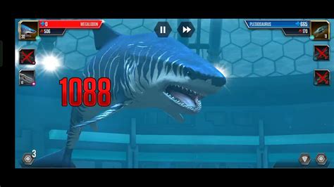 Megalodon Vs Helicoprion Jurassic World The Game Youtube