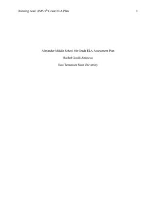 AMS ELA Assessment Plan 1 Docx