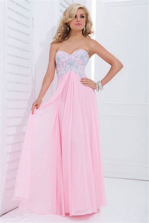 Strapless Soft Pink Gown With Sequin Bodice Pictures Photos And