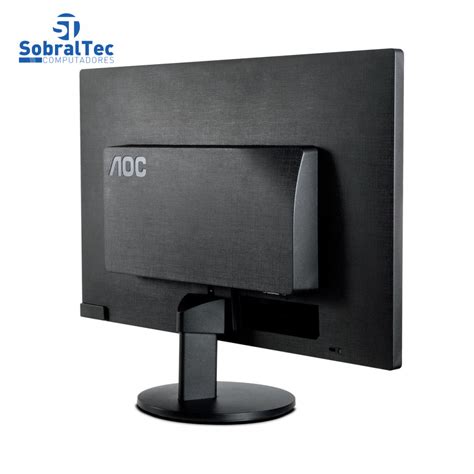 Monitor Led 18 5 Polegadas Aoc E970swnl Widescreen Vga Preto Vitrine S