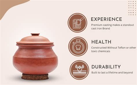 Buy Ecocraft India Online Hand Made Red 2 Liter Clay Pottery Mud Pot