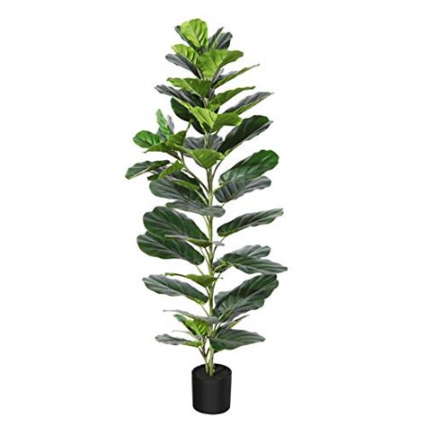 Dr Planzen Artificial Plants Fiddle Leaf Fig Tree Feet Fake Plant