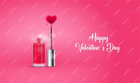 Premium Vector Happy Valentine Day Creative Valentine Day Ads