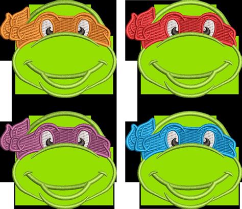 Teenage Mutant Ninja Turtles Embroidery Design Teenage Mutant Etsy