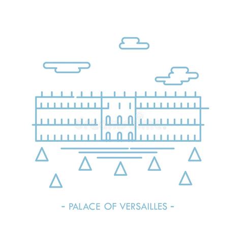 Palace Of Versailles Stock Illustration Illustration Of Architecture