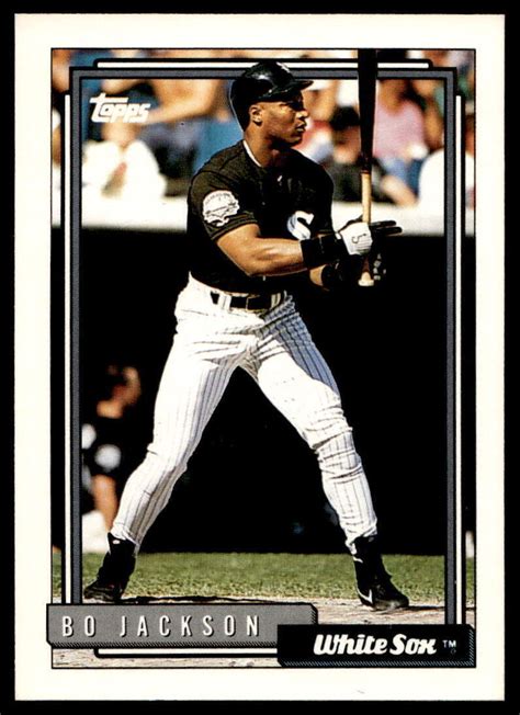 1992 Topps 290 Bo Jackson Chicago White Sox Ebay