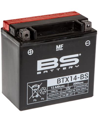 Batterie Moto Bs Battery Batterie Bs Btx Bs Pack Acide Inclus