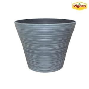 Vigoro In Blue Lake Large Gray High Density Resin Planter