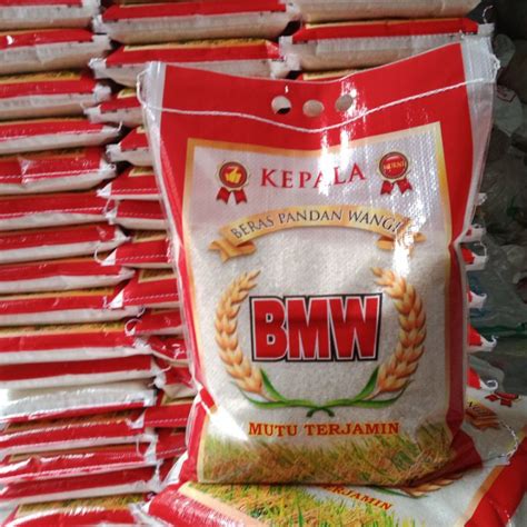 Jual Beras Pandan Wangi Cap BMW Isi 5 Kg Shopee Indonesia