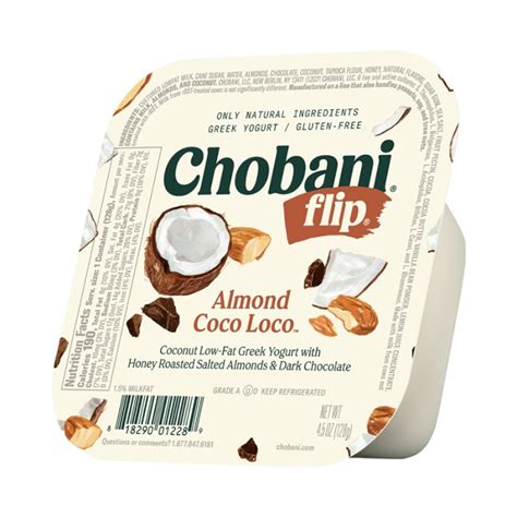 Yogurt Griego Flip Sabor Almendra Y Coco Chobani