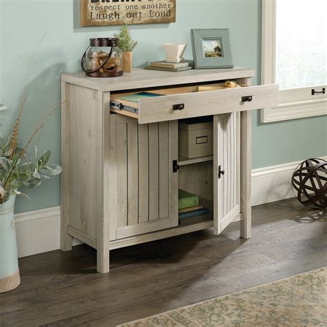 Sauder Costa Library Base Chalked Chestnut Finish