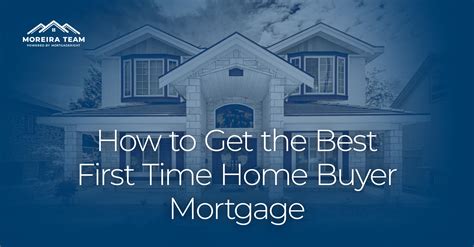 How To Get The Best First Time Home Buyer Mortgage In 2023 Moreira