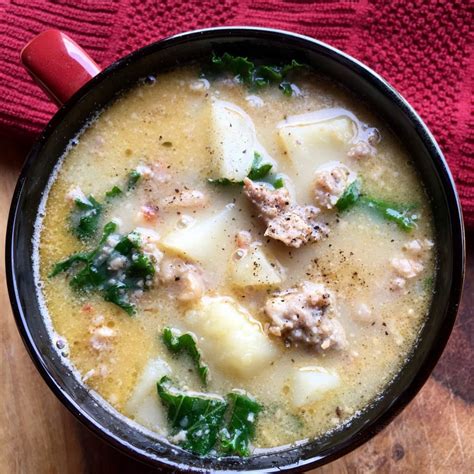 Tuscan Sausage Potato Soup With White Beans And Kale Recipes And Me