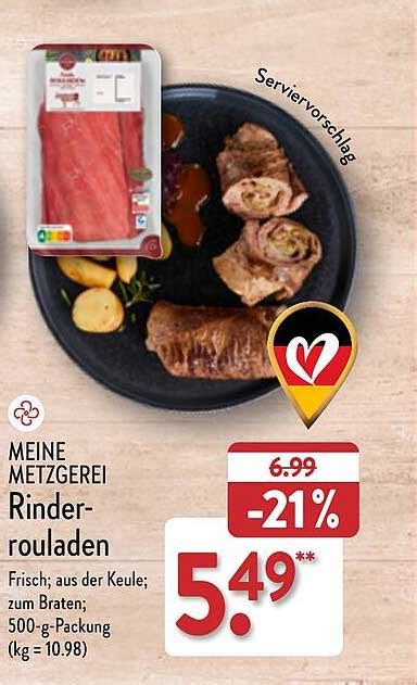 Meine Metzgerei Rinderrouladen Angebot Bei Aldi Nord Prospekte De