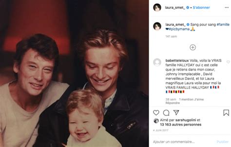 Laura Smet partage une photo d enfance touchante avec son père Johnny