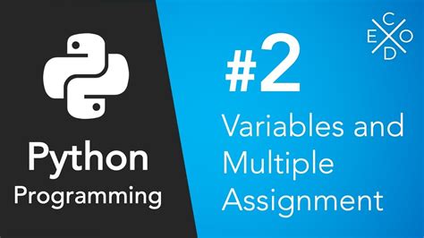 Python Programming 2 Variables And Multiple Assignment Youtube