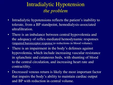 Ppt Hemodialysis Induced Hypotension Powerpoint Presentation Free Download Id 9270324