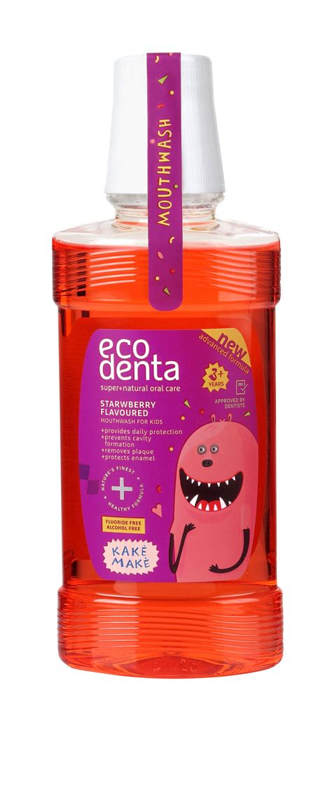 Ecodentalt Ecodenta KakĖ MakĖ” Strawberry Flavoured Mouthwash For