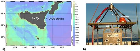 The O ν De Cabled Seafloor Observatory A The Site Of Installation Of