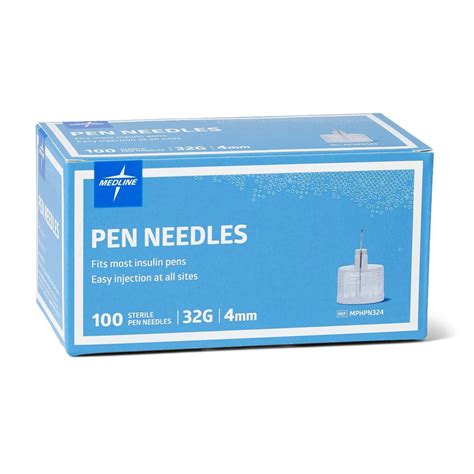 Medline Insulin Pen Needle 32g X 4 Mm 100ct