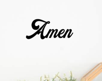 Religious Amen Sign - Etsy