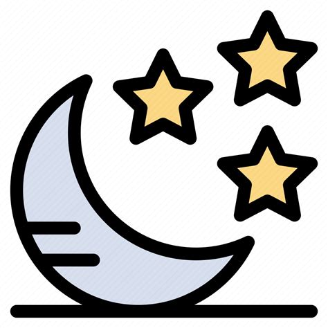 Crescent Moon Night Icon Download On Iconfinder