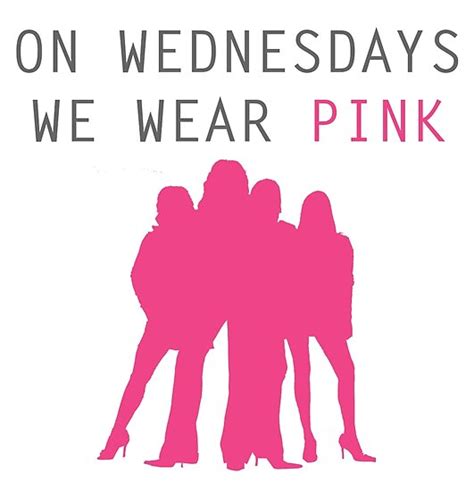 "On Wednesdays we wear pink- Mean Girls" Posters by cathag | Redbubble