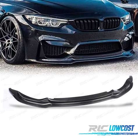 SPOILER LAME DE PARE CHOCS AVANT POUR BMW F80 F82 F83 LOOK M4 CS CARBONE