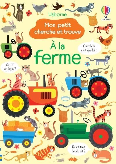 À la ferme Mon petit cherche et trouve broché Kirsteen Robson