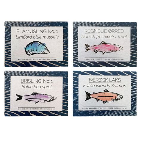 Canned Nordic Seafood Variety Pack Of 4