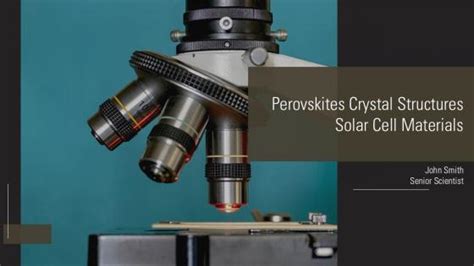 Perovskite Solar Cells Powerpoint Presentation And Slides Ppt