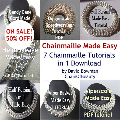 HALF PRICE 7 Chainmaille Tutorials Made Easy Chain Maille Tutorial ...