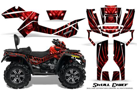 CAN-AM OUTLANDER MAX 500 650 800R GRAPHICS KIT CREATORX DECALS STICKERS ...