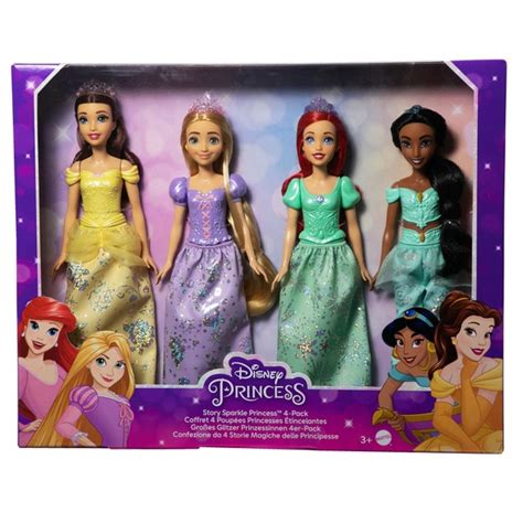 Disney Prinzessin Puppen Im 4er Set Mit Kleidung Und Accessoires