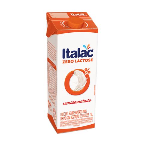 Leite Uht Semidesnatado Zero Lactose Italac Caixa L Big Box Sul