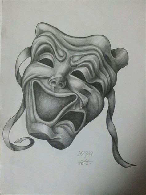 Drama Masks By Magnasicparvis On Deviantart Drama Masks Mask Drawing