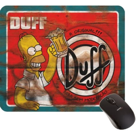 Mousepad Cerveja Duff Homer Simpson Desenho Simpsons Em Promo O Na