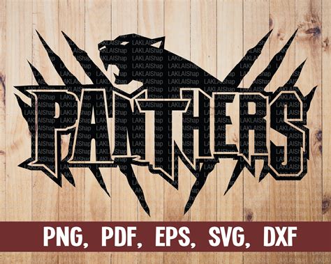 Panther Scratches Svg Panthers Svg School Spirit Shirt Etsy Uk