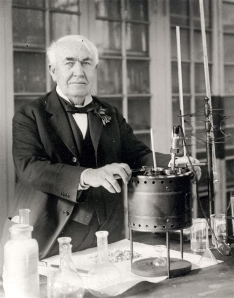 American Inventor Thomas Edison Conducting An Experiment In His Artofit