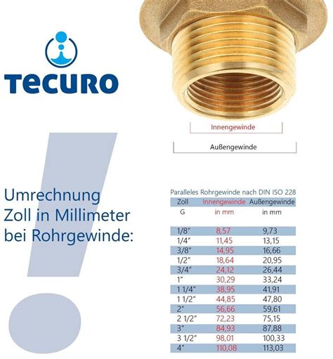 Tecuro Ablauf Doppelanschluss Zoll Wm Ab