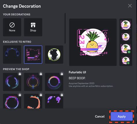 Avatar Decorations Discord