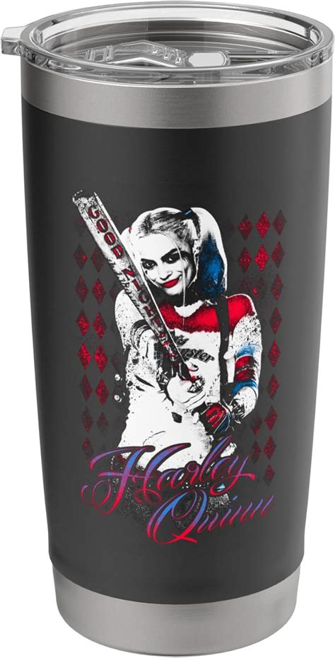 Suicide Squad Vaso Aislado De Acero Inoxidable Harley Quinn Bat Yaxa